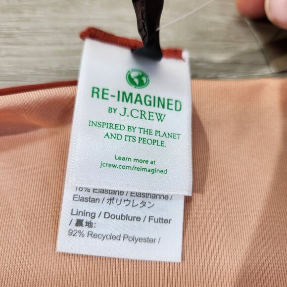 J. Crew Rust Cheeky String Bikini Bottom With Beads New With Tags Womens Size L - Picture 9 of 16